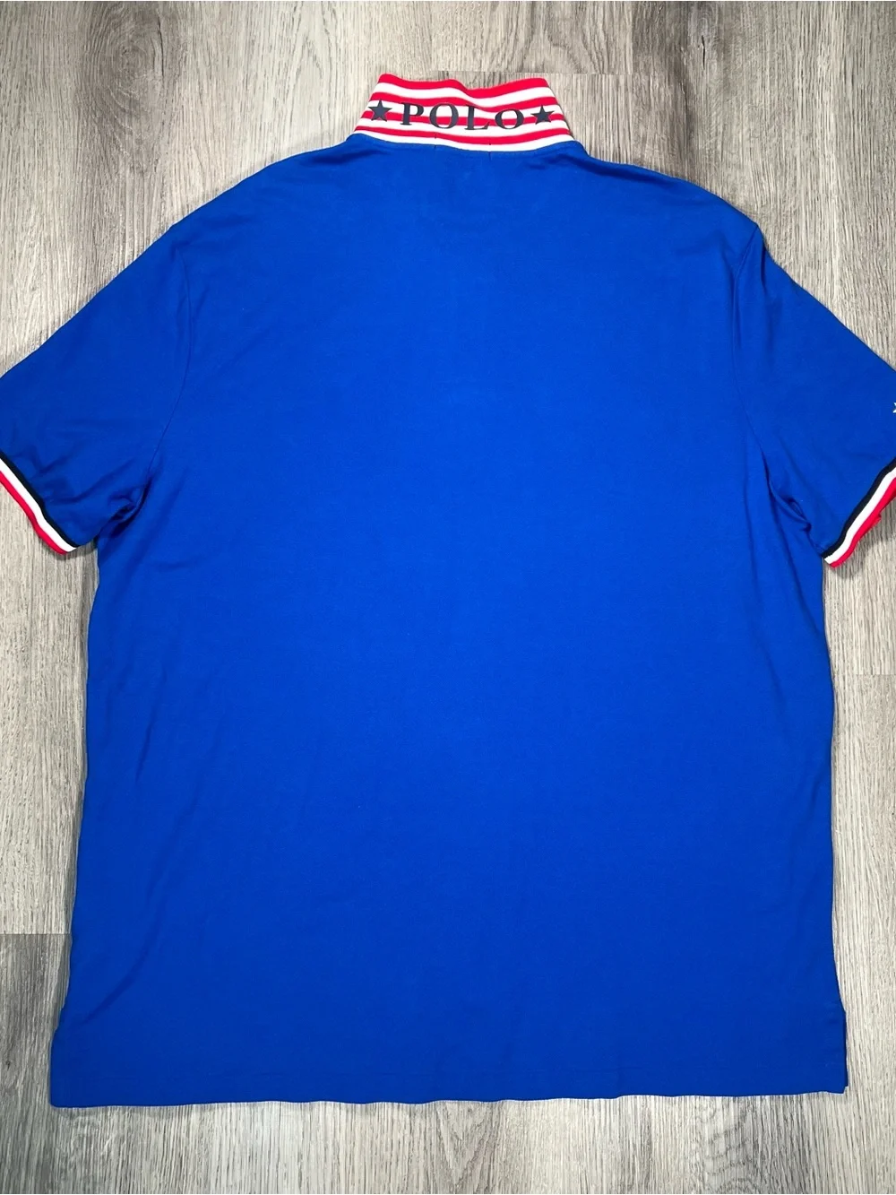 New Polo Ralph Lauren Shirt Mens XL Blue Red White Golf Casual Pony Logo USA